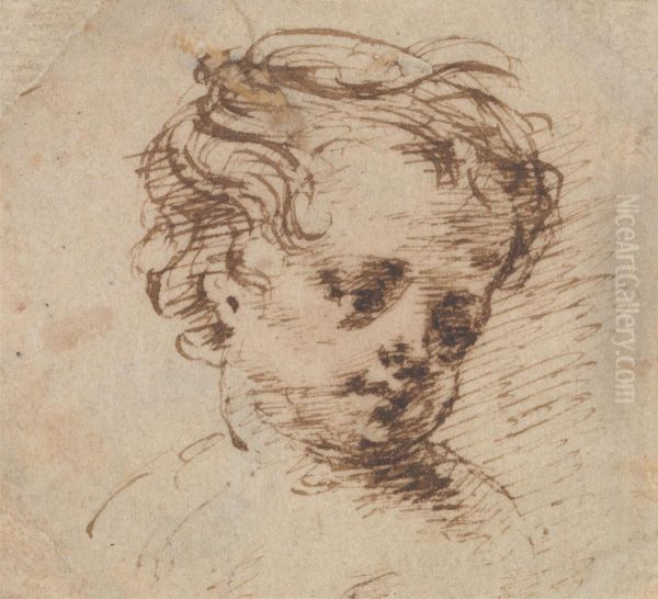 Head of a Child Looking to Right - view 1