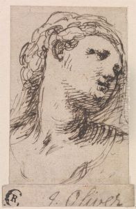 Woman's Head Inclined to the Right