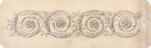 Detail of Scrolled Acanthus Molding by John Soane