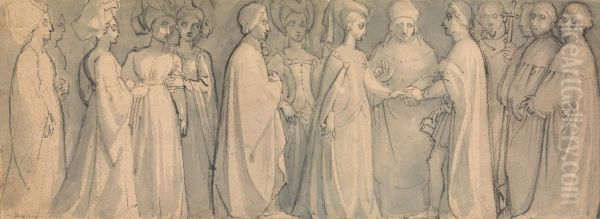 Frieze of a Medieval Wedding - view 1