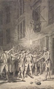 The Mob Assembled to Pull Down the Bawdy House kept by Peter Wood in the Strand by Samuel Wale