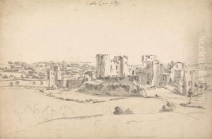 Caerphilly Castle by Hendrick Danckerts