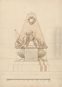 A Monument (male bust with military emblems) A Monument (male bust with military emblems)
