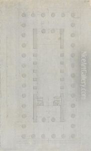 Architectural Drawing of the Temple of Concordia by Robert Smirke