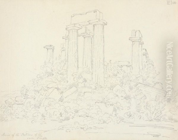 The Ruins at the Temple of Aphaia - view 1