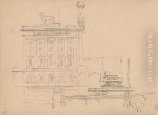 The Lion Brewery on the Thames, 1860 - view 1
