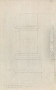The Pilasters to the Small Temple in the Convent of St. Nicholas, Agrigentum by Robert Smirke