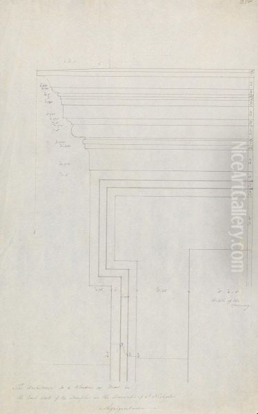 The Architrave to a Window or Door in the East Wall of the Temple in the Convent of St. Nicholas, Agrigentum - view 1