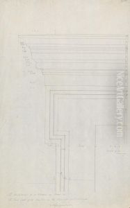 The Architrave to a Window or Door in the East Wall of the Temple in the Convent of St. Nicholas, Agrigentum by Robert Smirke
