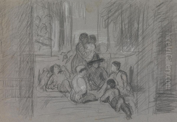 Study of a Group of Children - view 1