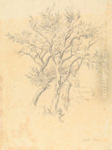 Study of Apple Trees by Robert Hills
