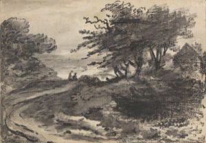 Landscape with Trees and two Figures Landscape with Trees and two Figures