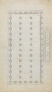 Architectural Drawing of a Temple by Robert Smirke
