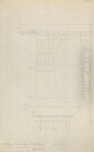 The Capital and Entablature to the Columns of the Temple of Juno Lucina, Agrigentum by Robert Smirke