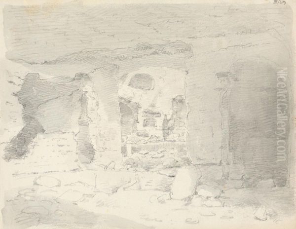 A Study of an Ancient Building in Ruin - view 1