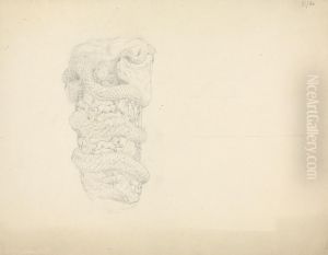Study of a Sculpture, Decorated With Various Animal and Human Figures
