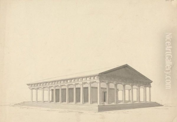Sketch of a Temple - view 1