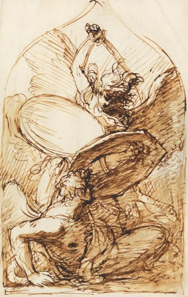 St. Michael and Lucifer - view 1