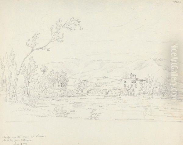 Bridge Over the Arno at Levane, 30 Miles from Florence - view 1
