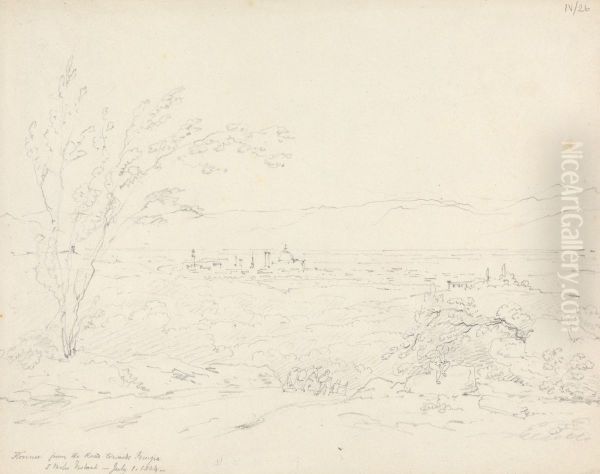 Florence From the Road Towards Perugia, 5 Mile Distant - view 1