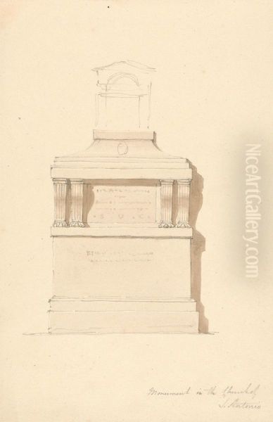 Sketch of a Monument in the Basilica of Saint Anthony of Padua - view 1