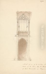 Sketch of a Window and Arches of the Nave in the Church of St. Wensceslas in Prague Sketch of a Window and Arches of the Nave in the Church of St. Wensceslas in Prague