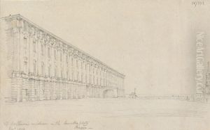 A Nobleman's Residence in the Lauretta Platz, Prague by Robert Smirke