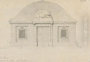 A Cow House, Attached to a Villa Near Dresden