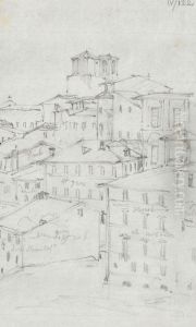Sketch of a City in Prague by Robert Smirke