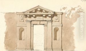 Sketch of an Entry Gate by Robert Smirke