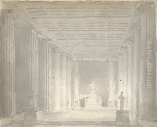 Interior of a Temple - view 1