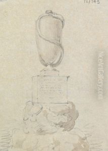 Study of a Tombstone, Carved in the Shape of an Urn by Robert Smirke
