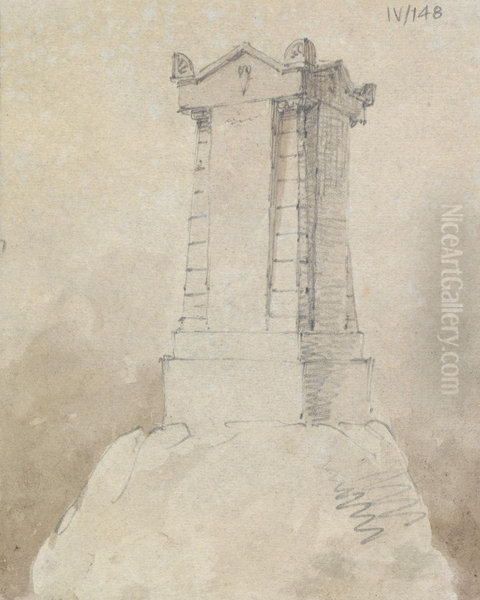 Sketch of a Tombstone - view 1