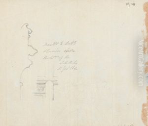 Study Sketches of Interior in St. George's Chapel by Robert Smirke