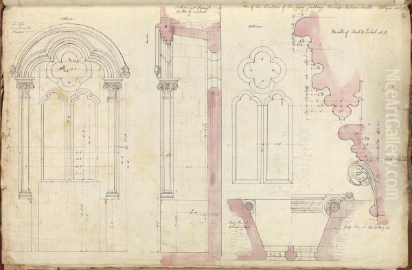 Plan, Elevations and Details of Window - view 1