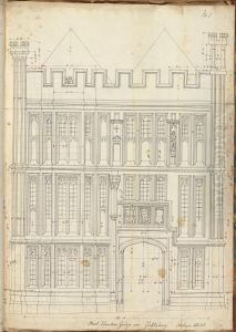 Front Elevation by Augustus Pugin