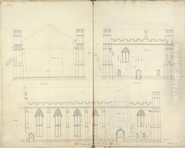 Elevations of the Great Hall - view 1