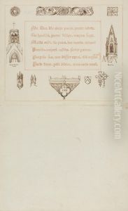 Title page for volume of drawings by Augustus Pugin