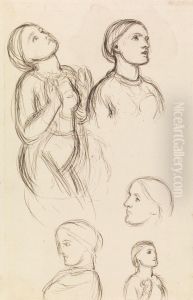 Studies of Edith Holman Hunt by William Holman Hunt