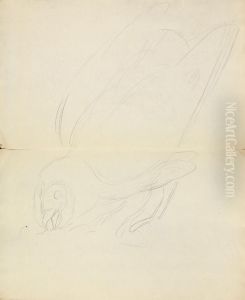 A Chicken Eating? by James Sowerby