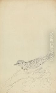 A Wood Lark by James Sowerby