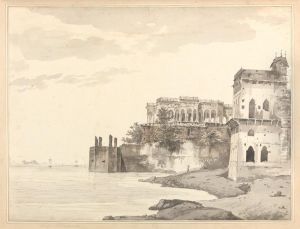 A View of the Ruins of a Palace at Gazipoor on the River Ganges