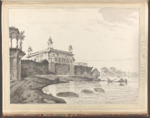 A View of Part of the Palace of the Late Nabob Suja ul Dowla at Fizabad by William Hodges