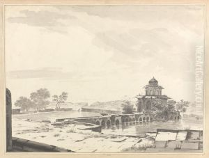 A View of a Mausoleum at Etmadpoor