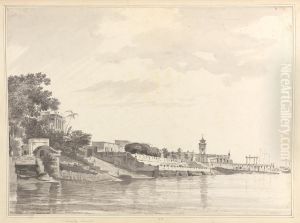 A View of Chinsura, the Dutch Settlement, in Bengal by William Hodges