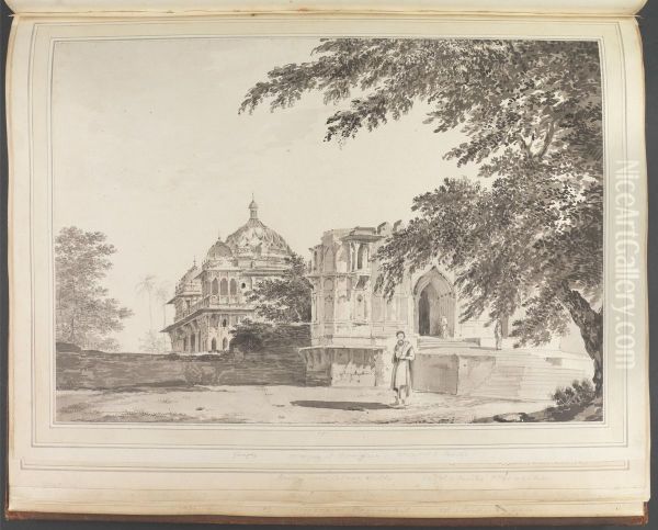 A View of the Mosque, at Mounheer, from the S.E. - view 1