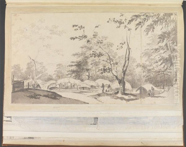 A View of a Hill Village in the District of Baugelepoor [Bhagalpur] - view 1
