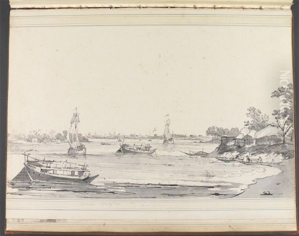 View of Calcutta from Garden House Reach - view 1