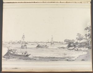 View of Calcutta from Garden House Reach by William Hodges