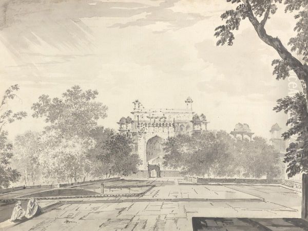 A View of Part of the Tomb of the Emperor Akbar at Secundrii - view 1